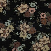 GOBELIN CHENILLE FLOWERS BLACK (thumbnail)