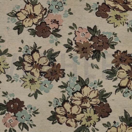 GOBELIN CHENILLE FLOWERS SAND #7