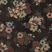 GOBELIN CHENILLE FLOWERS BROWN (thumbnail)