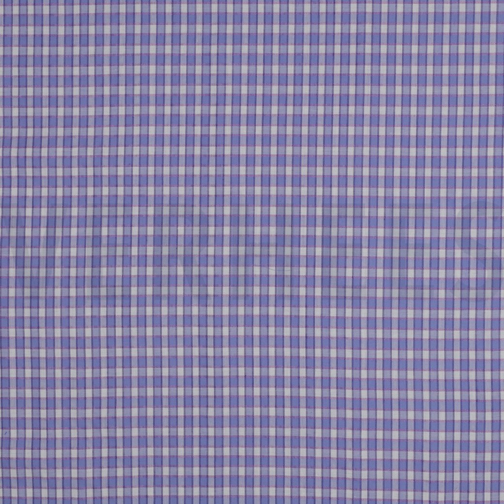 COTTON YARN DYED CHECKS SHINY THREAD LAVENDER