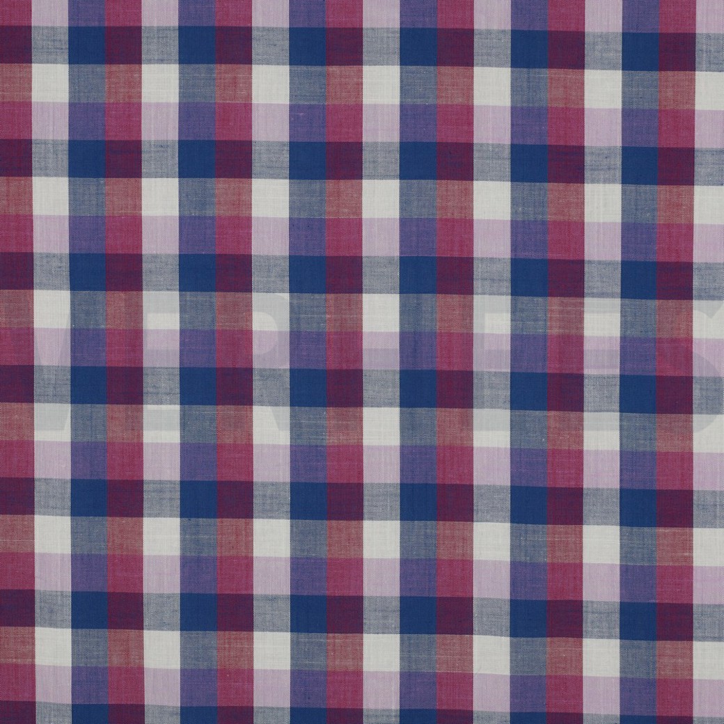 COTTON YARN DYED CHECKS CERISE