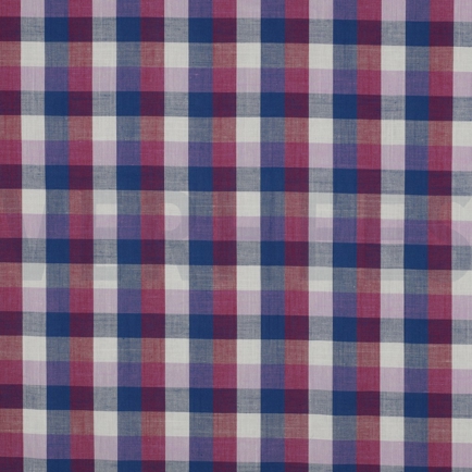 COTTON YARN DYED CHECKS CERISE (hover)