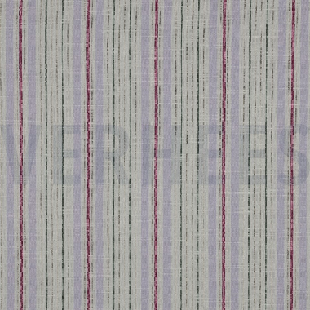 COTTON YARN DYED STRIPES LUREX LILAC