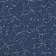DENIM JACQUARD FLOWERS INDIGO (thumbnail)