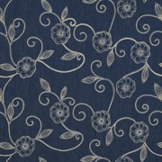 DENIM EMBROIDERY FLOWERS JEANS (thumbnail)