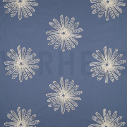 COTTON EMBROIDERY FLOWERS JEANS (hover)