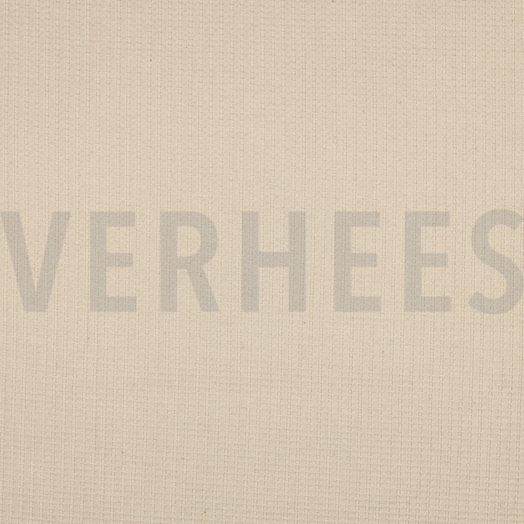 COTTON KNITTED WAFFLE GOTS NATURAL