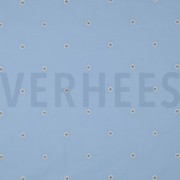 COTTON VOILE EMBROIDERY LUREX FLOWERS LIGHT BLUE (thumbnail)
