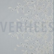 COTTON VOILE ONE-SIDE BORDER ONE-SIDE SCALLOP WHITE (thumbnail)