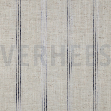 LINEN VISCOSE STRIPES BLUE (hover)