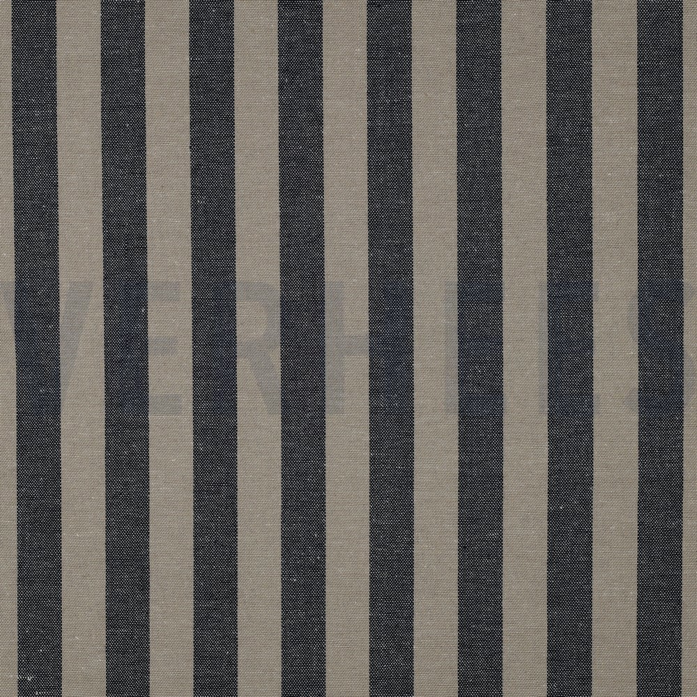 LINEN VISCOSE YARN DYED STRIPES NAVY (hover)