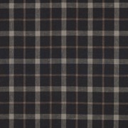 LINEN VISCOSE YARN DYED CHECKS BROWN (thumbnail)