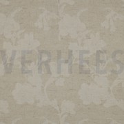 LINEN COTTON JACQUARD FLOWERS NATURAL (thumbnail)