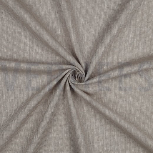 LINEN COTTON HERRINGBONE