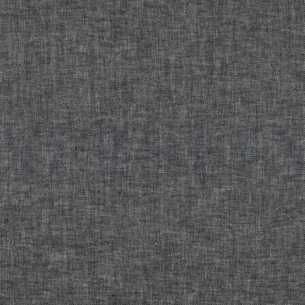 LINEN COTTON HERRINGBONE BLACK (hover)