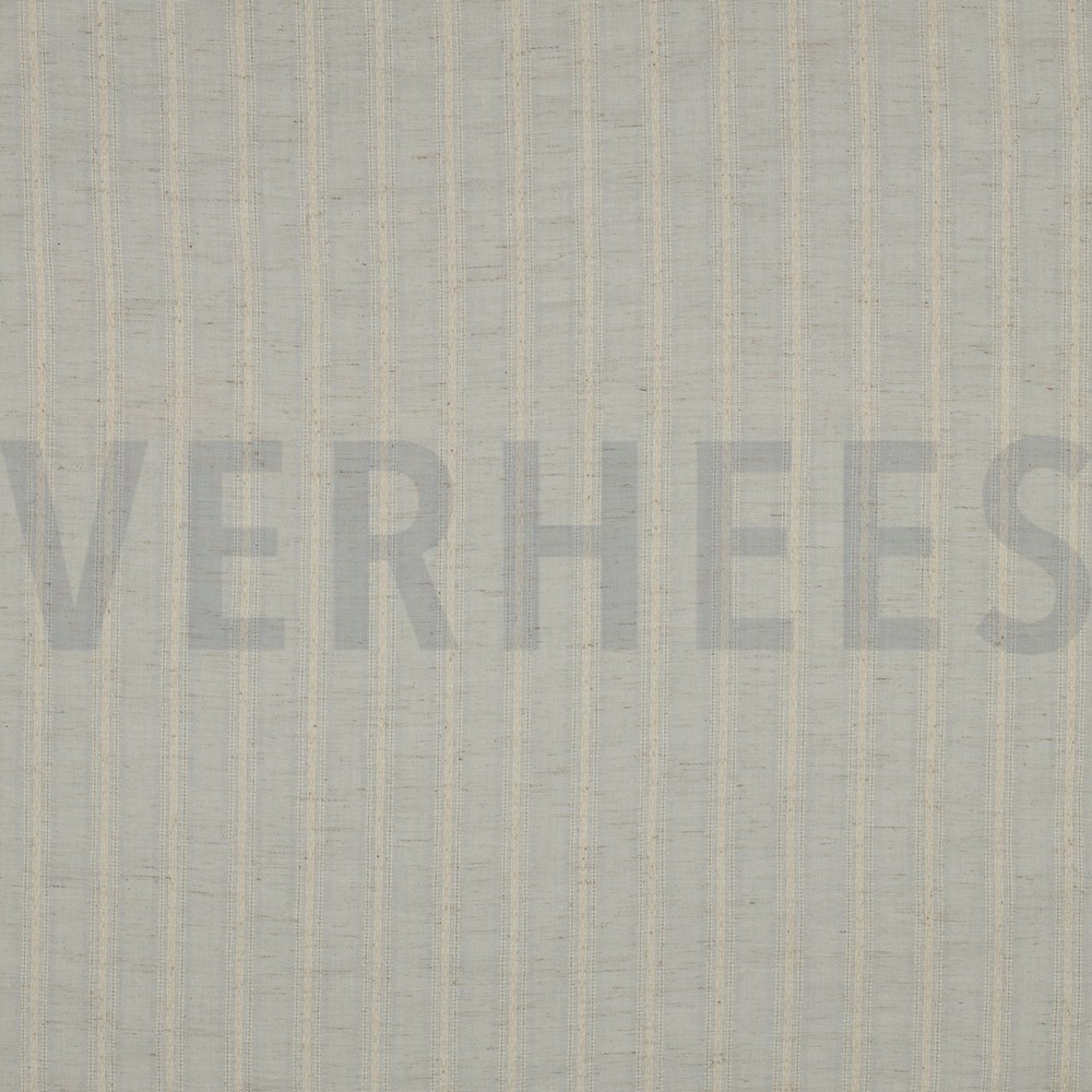 LINEN COTTON JACQUARD STRIPES BEIGE (hover)