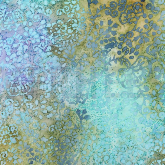 HANDCRAFTED BATIK VISCOSE TURQUOISE #7