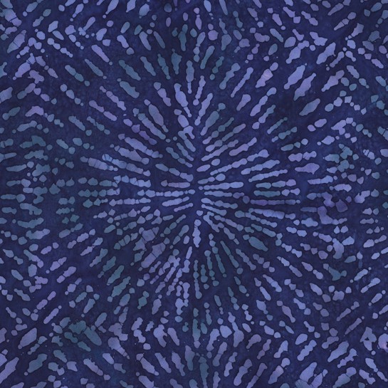 HANDCRAFTED BATIK VISCOSE NAVY #7