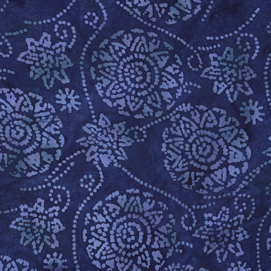 HANDCRAFTED BATIK VISCOSE NAVY #7
