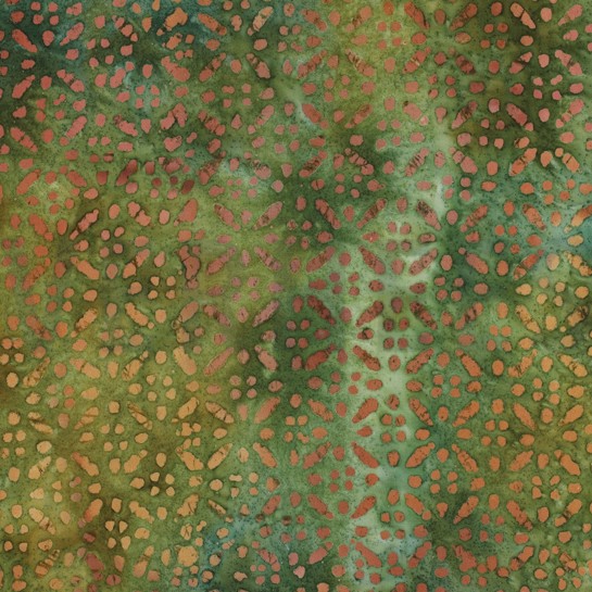 HANDCRAFTED BATIK VISCOSE GREEN #7