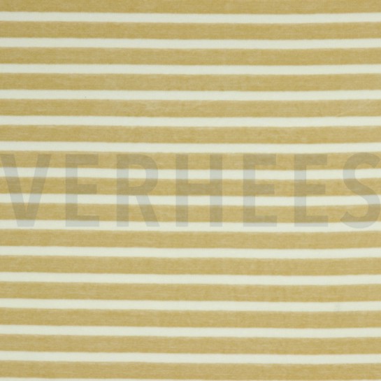 NICKY VELOURS YARN DYED STRIPES SAND / ECRU #7