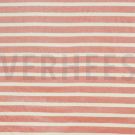 NICKY VELOURS YARN DYED STRIPES ROSE / ECRU (hover)
