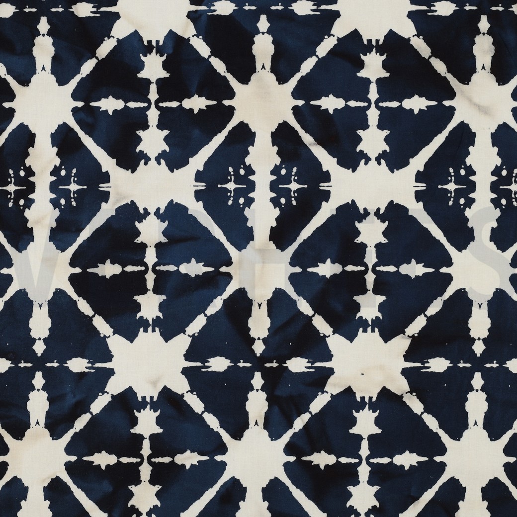 HANDCRAFTED BATIK COTTON NAVY