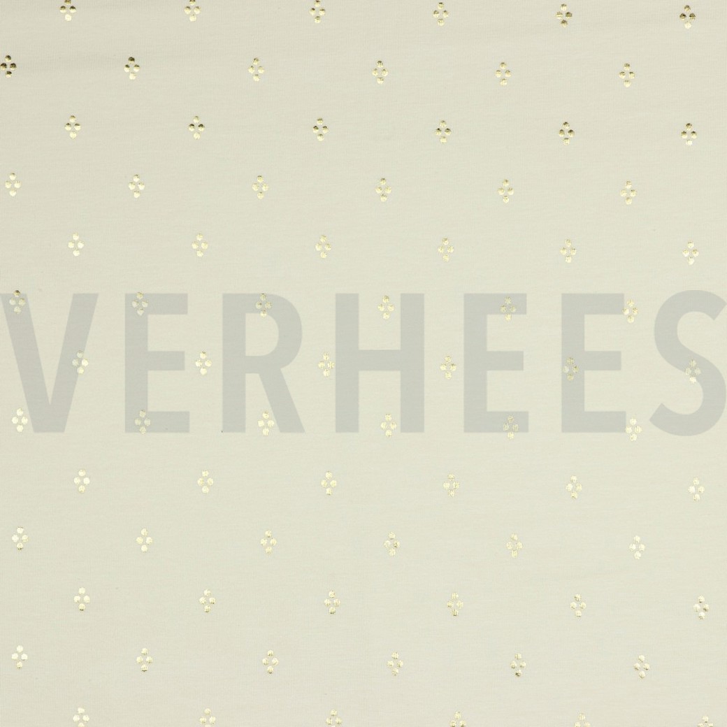 JERSEY FOIL DOTS SAND