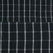 DOUBLE GAUZE MELANGE DOUBLE SIDED CHECK NAVY MELANGE (thumbnail)