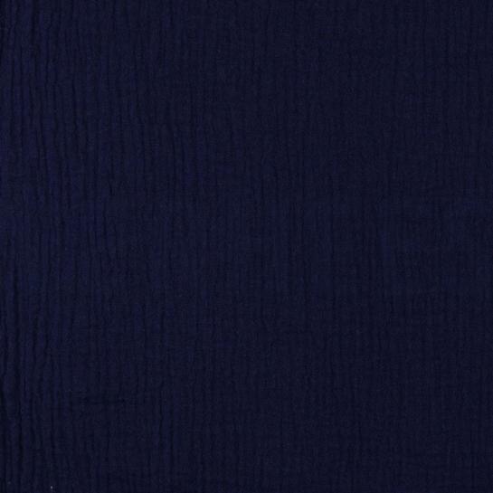 DOUBLE GAUZE GOTS NAVY #7