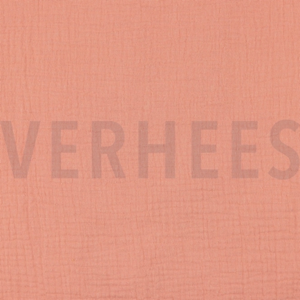 DOUBLE GAUZE GOTS SALMON (hover)