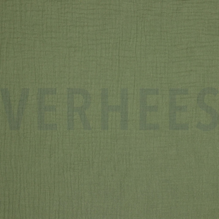 DOUBLE GAUZE GOTS MOSS GREEN (hover)