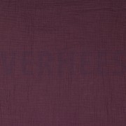 DOUBLE GAUZE GOTS AUBERGINE (thumbnail)