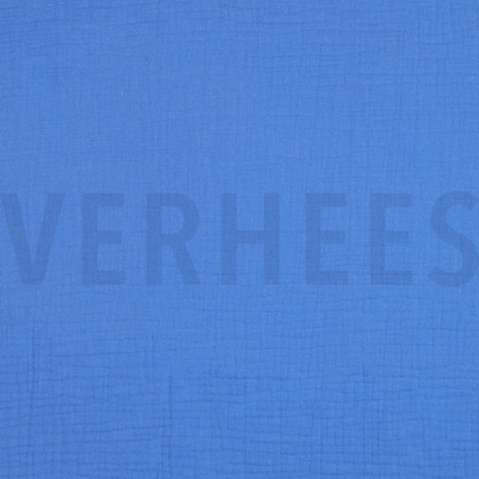 DOUBLE GAUZE GOTS ROYAL BLUE (hover)