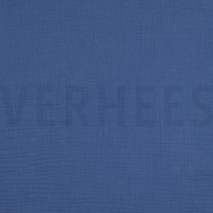 DOUBLE GAUZE GOTS MIDNIGHT BLUE (hover)