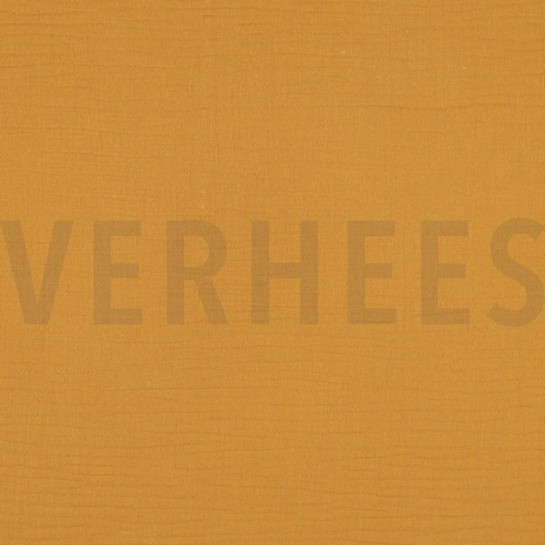 DOUBLE GAUZE GOTS DARK OCHRE #7