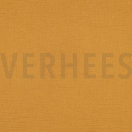 DOUBLE GAUZE GOTS DARK OCHRE (hover)