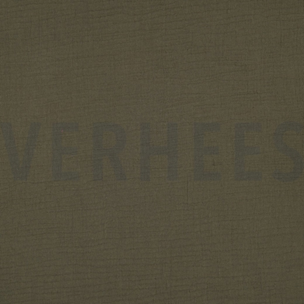 DOUBLE GAUZE GOTS DARK MOSS GREEN (hover)