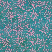 HANDCRAFTED BATIK COTTON TURQOISE (thumbnail)