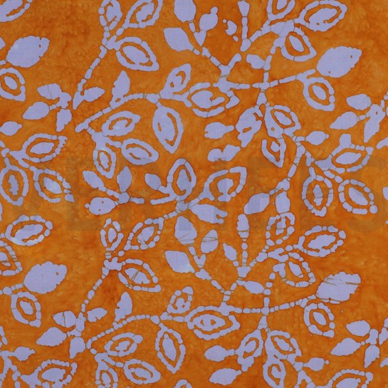 HANDCRAFTED BATIK COTTON ORANGE #7