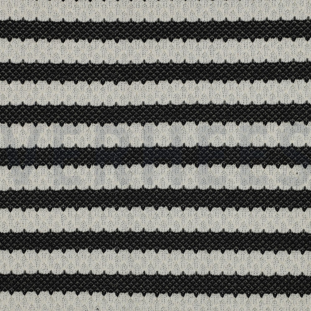 KNITTED JACQUARD BLACK GOLD LUREX