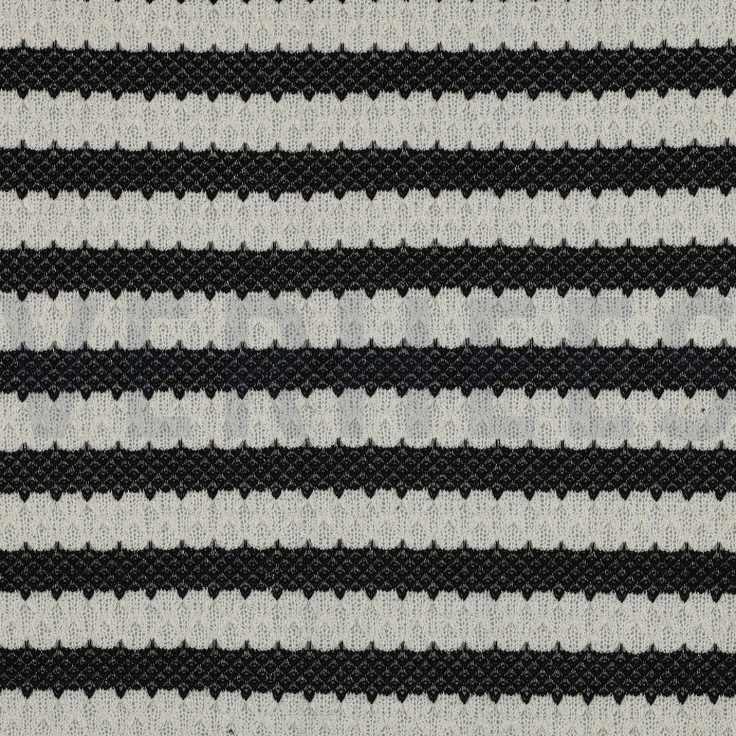 KNITTED JACQUARD BLACK GOLD LUREX
