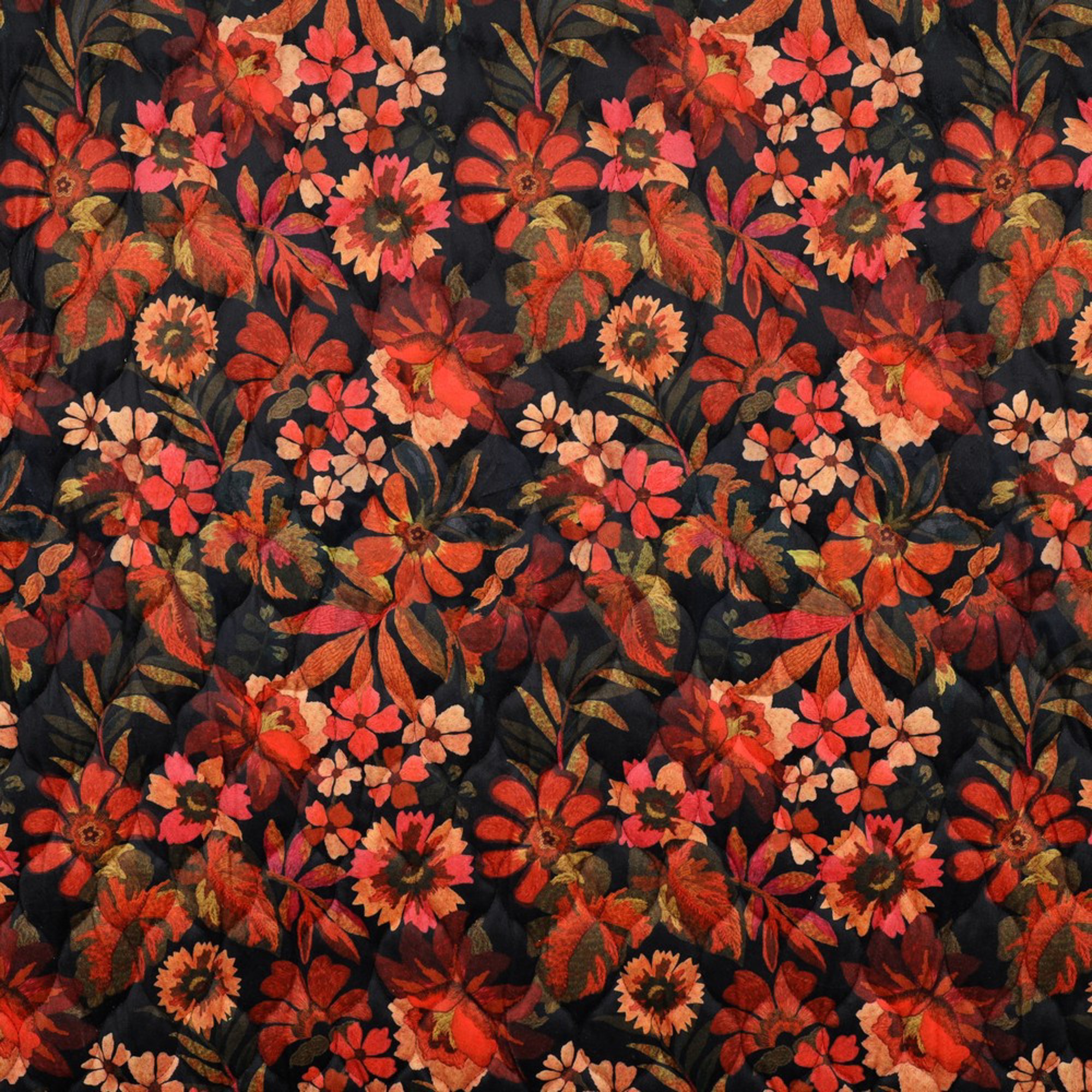 STEPPED VELVET DIGITAL FLOWERS FLAME ORANGE (high resolution)