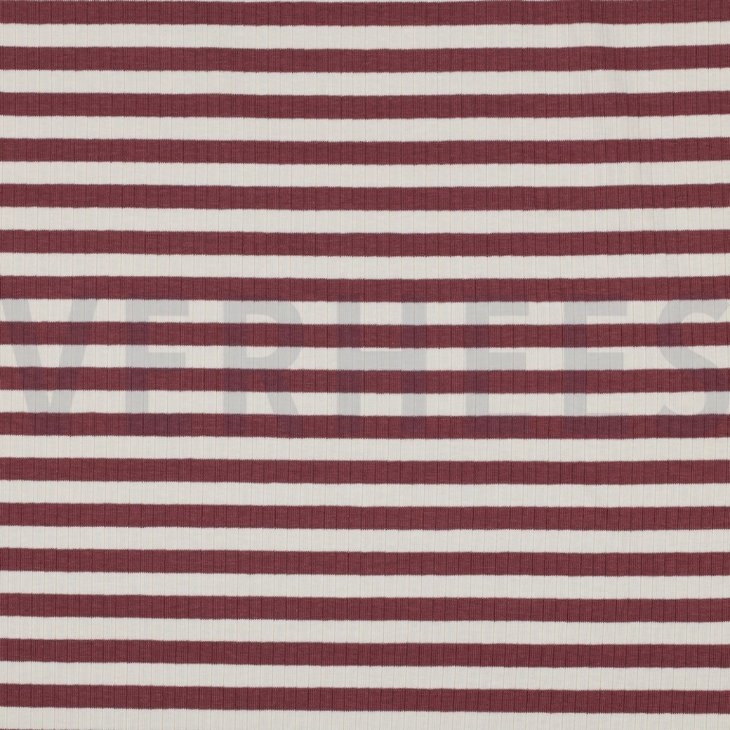 RIB YARN DYED STRIPE DARK BLUSH