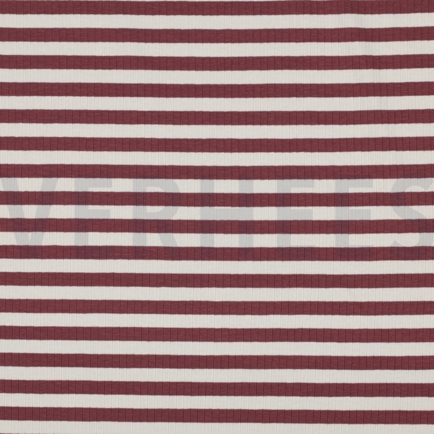 RIPPEN GARNGEFÄRBT STREIFEN DUNKEL BLUSH (hover)