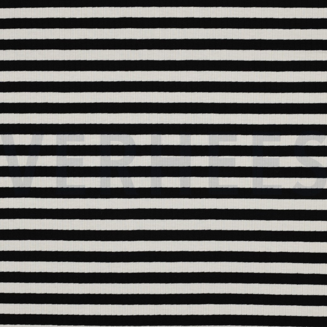 RIB YARN DYED STRIPE BLACK