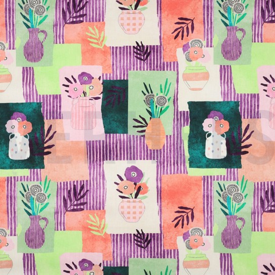 CANVAS DIGITAL TOSSED VASES NERIDA HANSEN PASTELLROSA #7