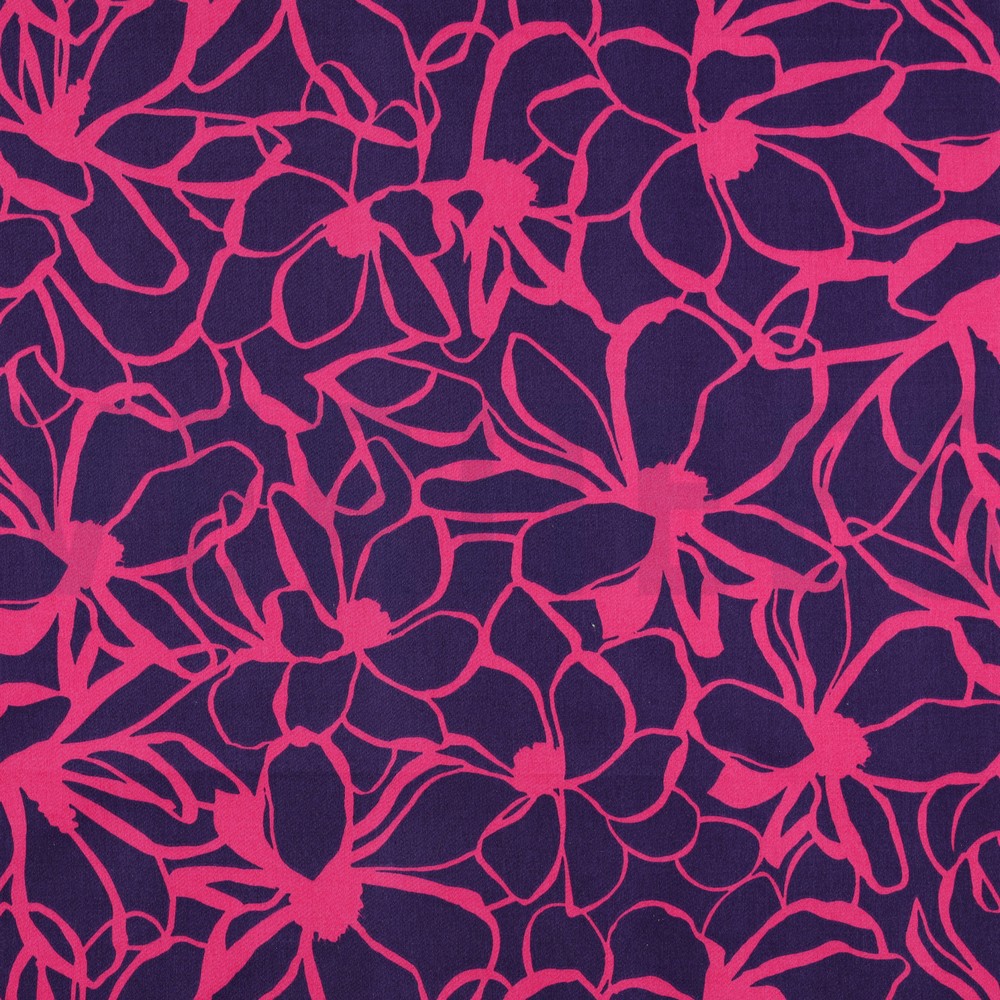 COTTON SATIN MAGNOLIA NERIDA HANSEN DARK PURPLE (hover)