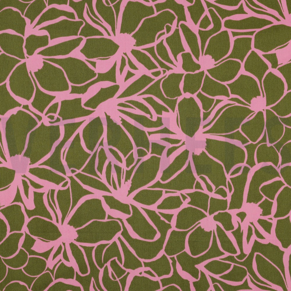COTTON SATIN MAGNOLIA NERIDA HANSEN MOSS GREEN (hover)