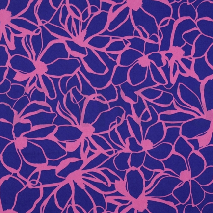 BAUMWOLLE SATIN MAGNOLIA NERIDA HANSEN KÖNIGSBLAU (hover)